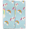 Rainbows and Unicorns Linen Placemat - Folded Half (double sided)