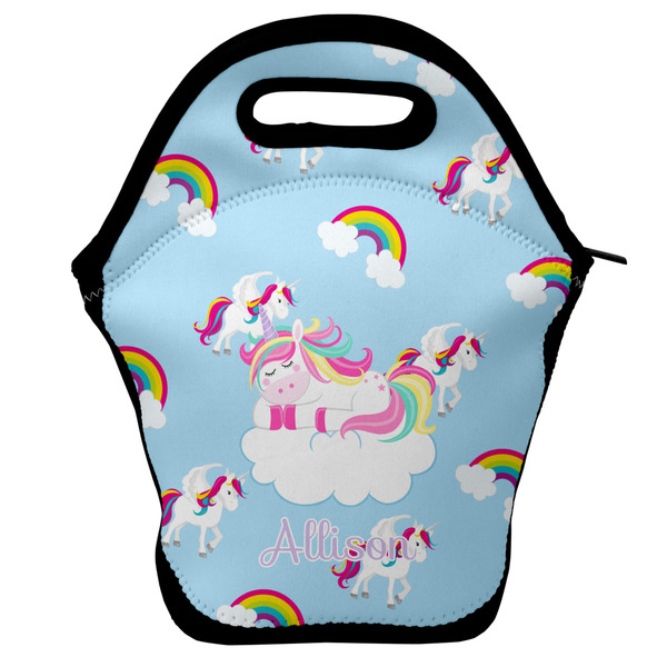 Custom Rainbows and Unicorns Lunch Bag w/ Name or Text