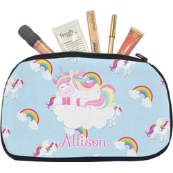 Rainbows and Unicorns Makeup / Cosmetic Bag - Medium w/ Name or Text