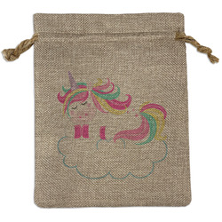 Rainbows and Unicorns Burlap Gift Bag