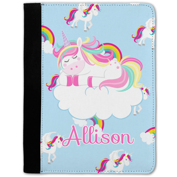 Custom Rainbows and Unicorns Notebook Padfolio - Medium w/ Name or Text
