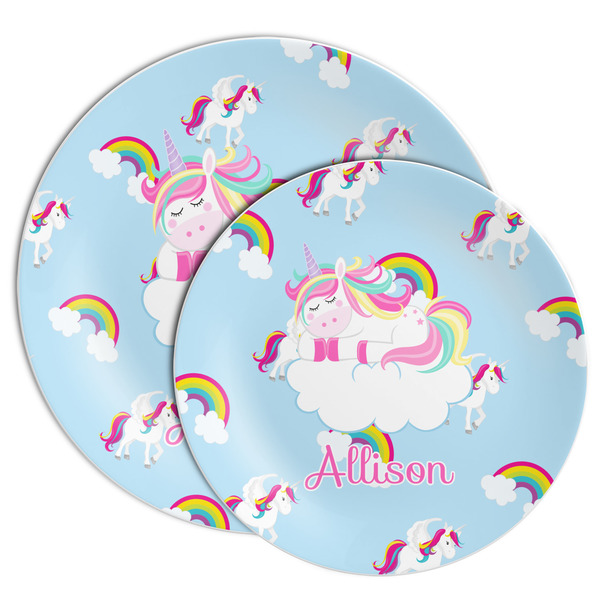 Rainbows and Unicorns Melamine Plates - PARENT/MAIN