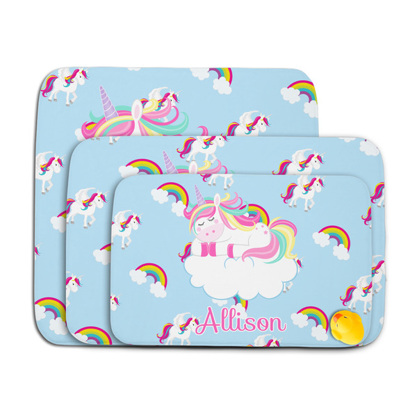 Rainbows and Unicorns Memory Foam Bath Mat - MAIN PARENT