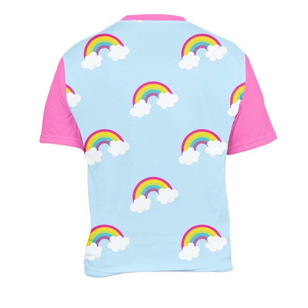 Rainbows and Unicorns Men's Crew Neck T Shirt Medium - Back