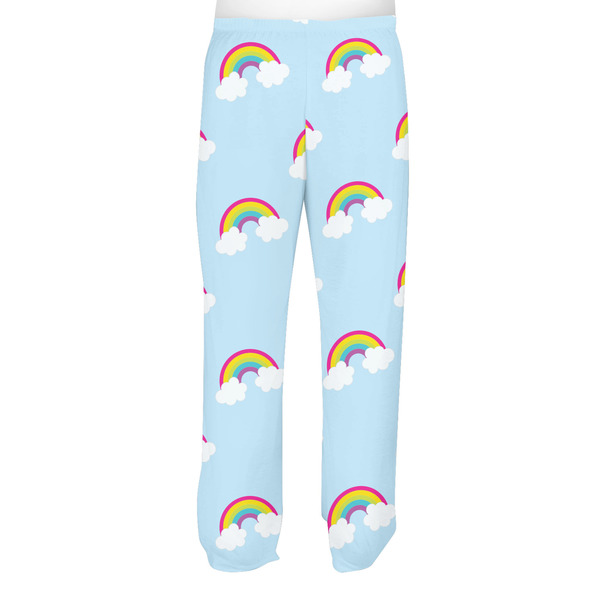 Rainbows and Unicorns Men's Pjs Back - on model