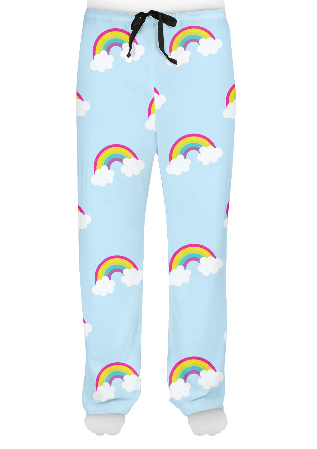 Custom Rainbows and Unicorns Mens Pajama Pants