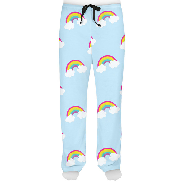 Rainbows and Unicorns Men's Pjs Front - on model
