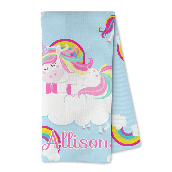 Custom Rainbows and Unicorns Kitchen Towel - Microfiber (Personalized)