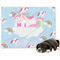 Rainbows and Unicorns Microfleece Dog Blanket - Large