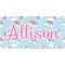Rainbows and Unicorns Mini/Bicycle License Plate (Personalized)