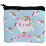 Rainbows and Unicorns Rectangular Coin Purse w/ Name or Text