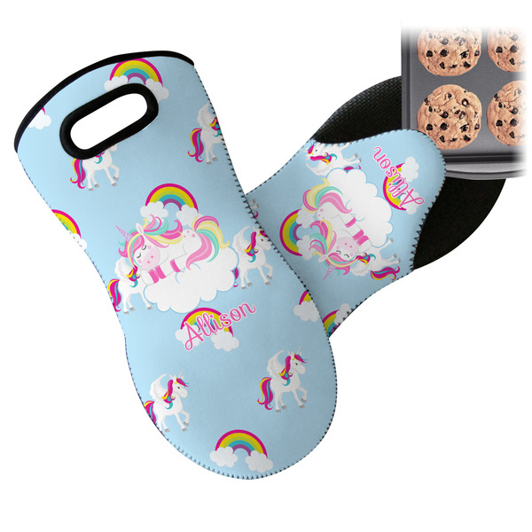 Rainbows and Unicorns Neoprene Oven Mitt