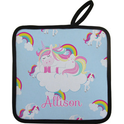 Rainbows and Unicorns Pot Holder w/ Name or Text