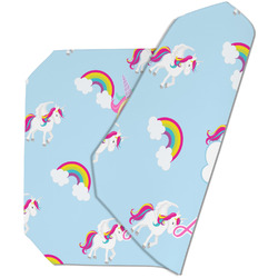 Rainbows and Unicorns Dining Table Mat - Octagon (Double-Sided) w/ Name or Text