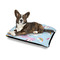 Rainbows and Unicorns Outdoor Dog Beds - Medium - IN CONTEXT