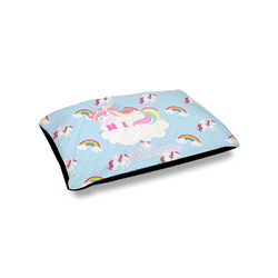 Rainbows and Unicorns Outdoor Dog Bed - Small (Personalized)