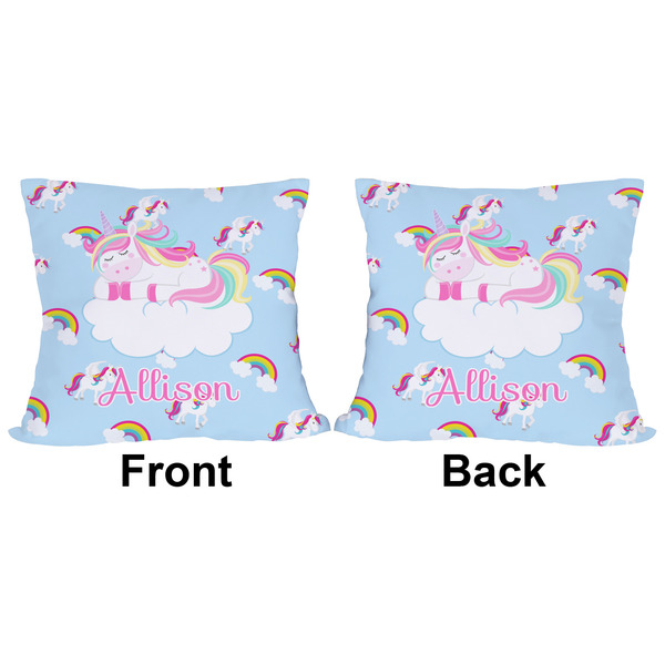 Rainbows and Unicorns Outdoor Pillow - 18x18