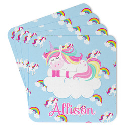Rainbows and Unicorns Paper Coasters (Personalized)