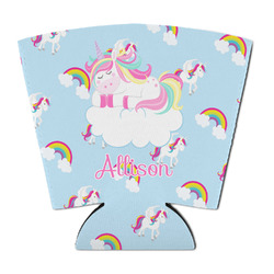 Rainbows and Unicorns Party Cup Sleeve - with Bottom (Personalized)