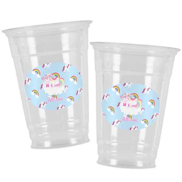 Rainbows and Unicorns Party Cups - 16oz - Alt View