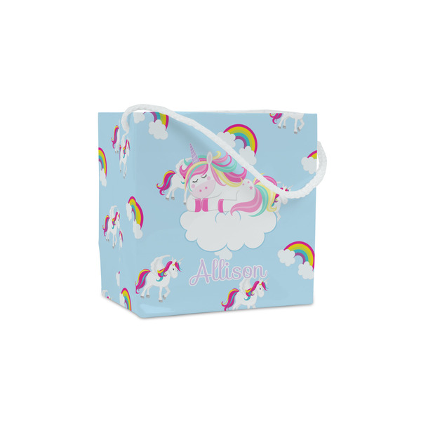 Custom Rainbows and Unicorns Party Favor Gift Bags - Matte (Personalized)