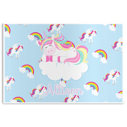 Rainbows and Unicorns Disposable Paper Placemats (Personalized)
