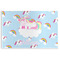 Rainbows and Unicorns Disposable Paper Placemat - Front View