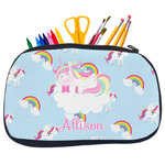 Rainbows and Unicorns Neoprene Pencil Case - Medium w/ Name or Text