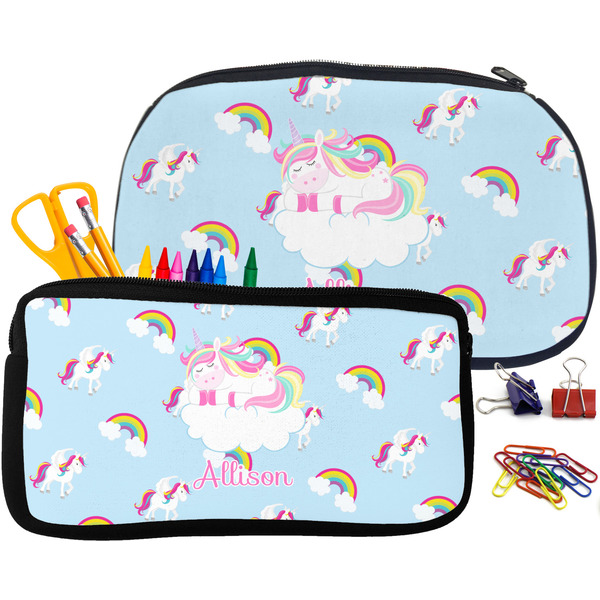 Rainbows and Unicorns Pencil / School Supplies Bags Small and Medium