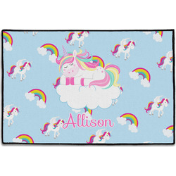 Rainbows and Unicorns Door Mat - 36"x24" w/ Name or Text