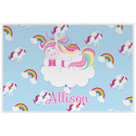 Rainbows and Unicorns Laminated Placemat w/ Name or Text