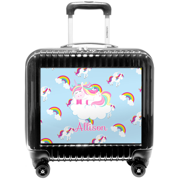 Custom Rainbows and Unicorns Pilot / Flight Suitcase w/ Name or Text