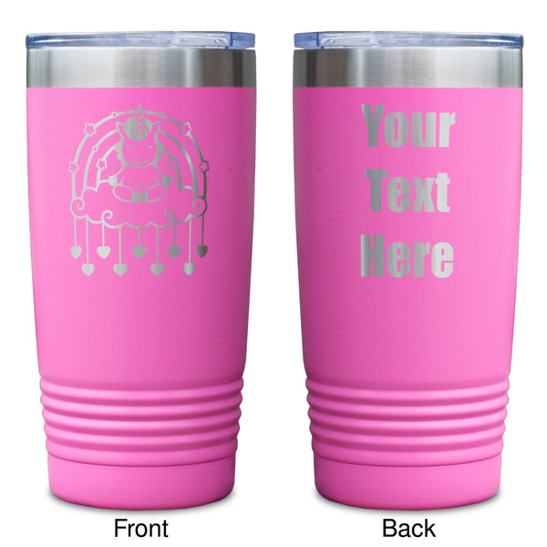 Rainbows and Unicorns Pink Polar Camel Tumbler - 20oz - Double Sided - Approval