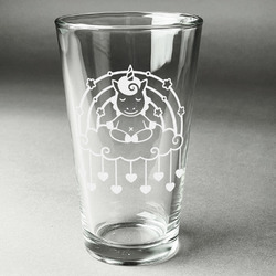 Rainbows and Unicorns Pint Glass - Engraved