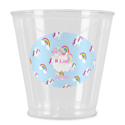 Rainbows and Unicorns Plastic Shot Glass (Personalized)