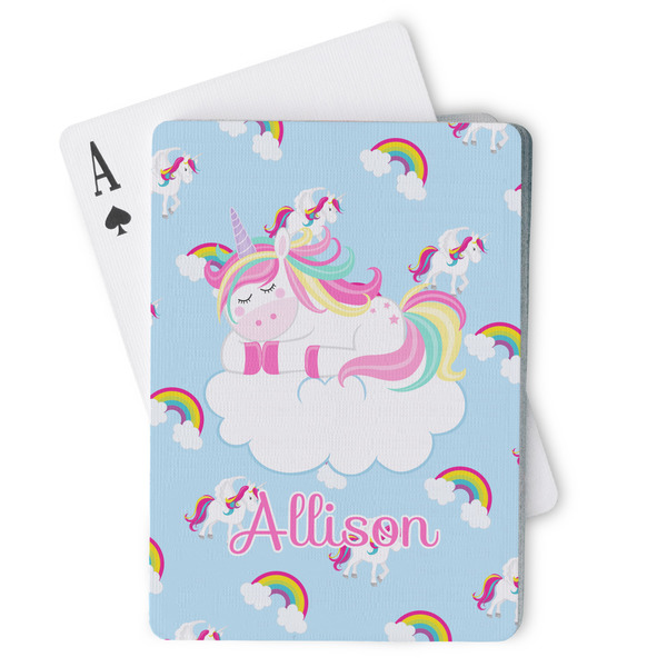 Custom Rainbows and Unicorns Playing Cards (Personalized)
