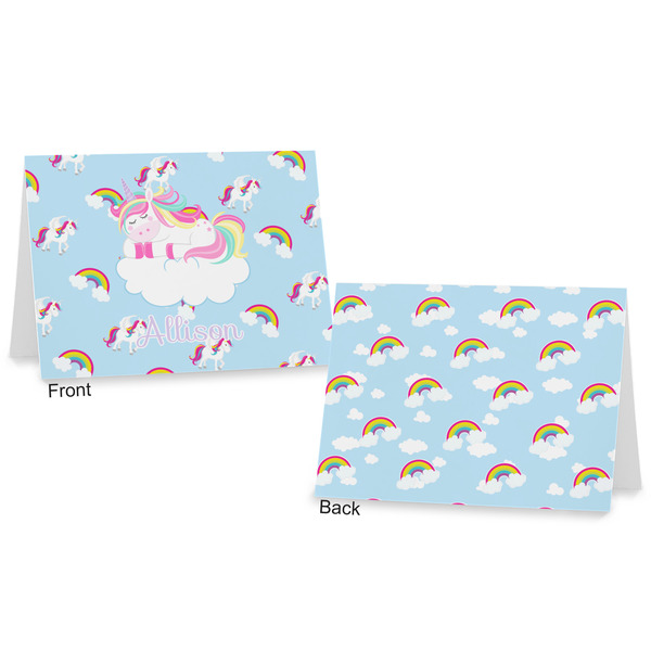 Rainbows and Unicorns Postcard - Front and Back