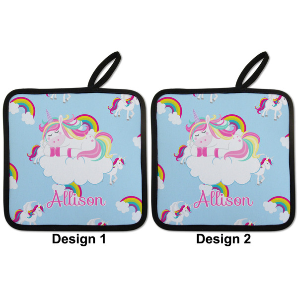 Rainbows and Unicorns Pot Holders - Set of 2 APPROVAL