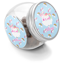 Rainbows and Unicorns Puppy Treat Jar (Personalized)