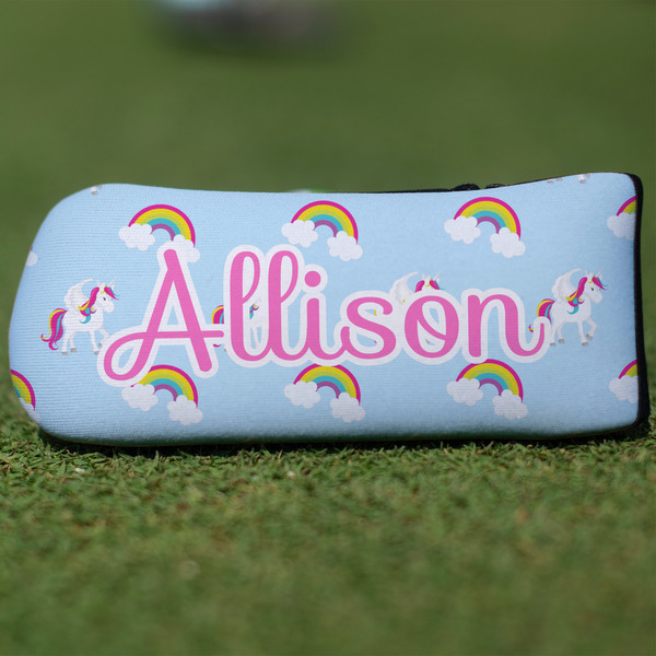 Custom Rainbows and Unicorns Blade Putter Cover (Personalized)