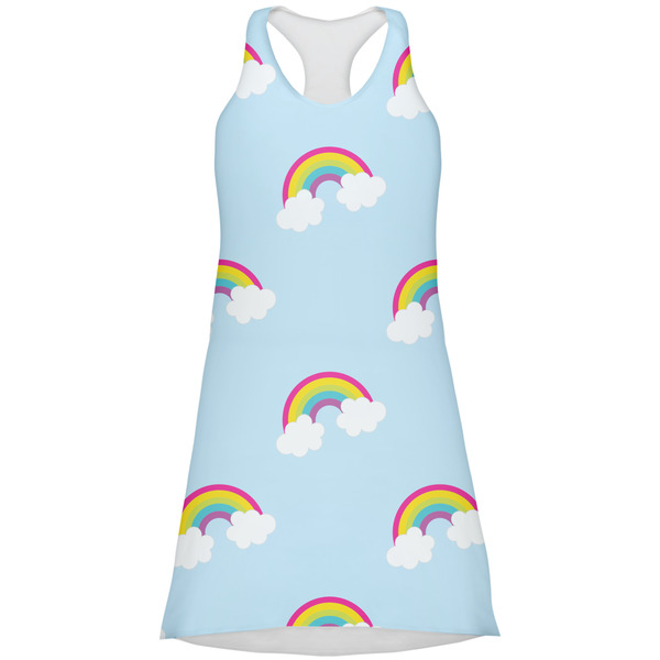 Custom Rainbows and Unicorns Racerback Dress - X Large