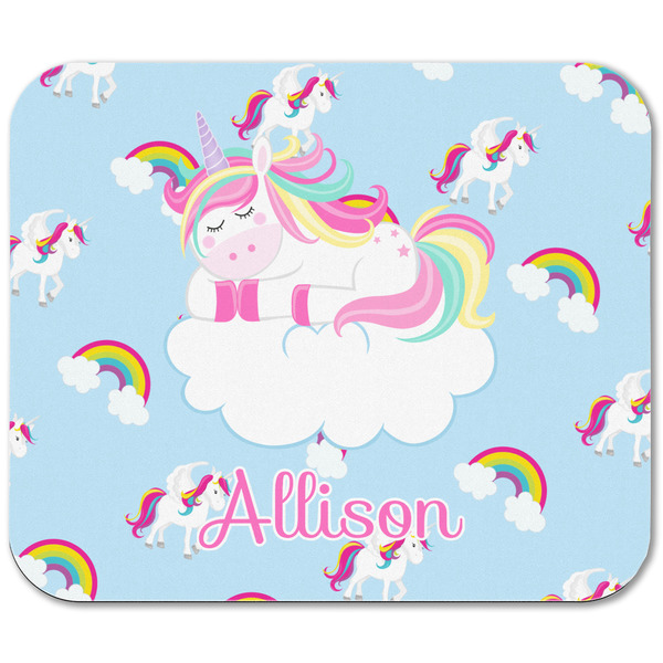 Rainbows and Unicorns Rectangular Mouse Pad - APPROVAL