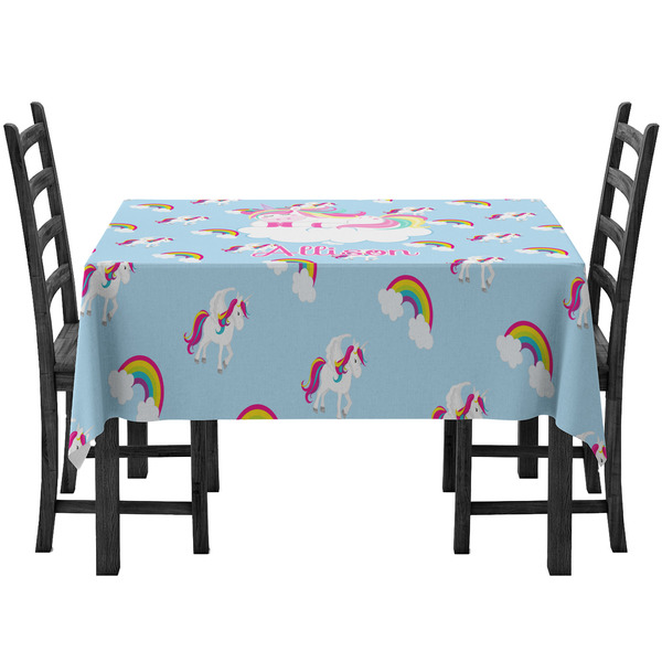 Rainbows and Unicorns Rectangular Tablecloths - Side View