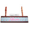 Rainbows and Unicorns Red Mahogany Nameplates with Business Card Holder - Straight