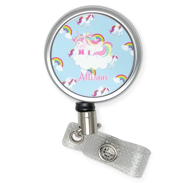 Custom Rainbows and Unicorns Retractable Badge Reel (Personalized)