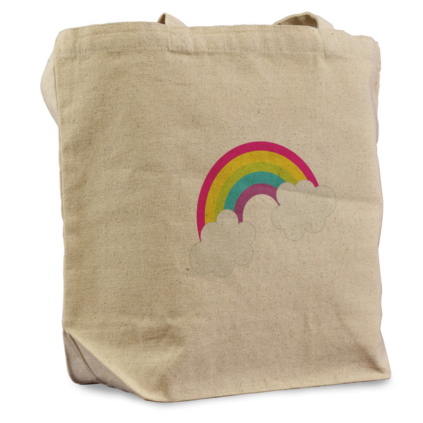 Custom Rainbows and Unicorns Reusable Cotton Grocery Bag