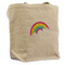 Rainbows and Unicorns Reusable Cotton Grocery Bag - Front View