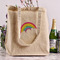 Rainbows and Unicorns Reusable Cotton Grocery Bag - In Context