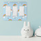 Rainbows and Unicorns Rocker Light Switch Covers - Triple - IN CONTEXT