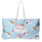 Rainbows and Unicorns Large Rope Tote Bag - Front View